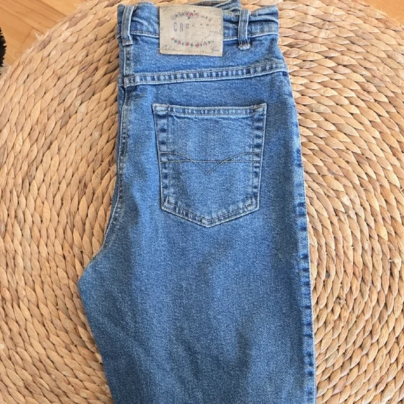 High Rise Blue Denim Jeans - Picture 2 of 6